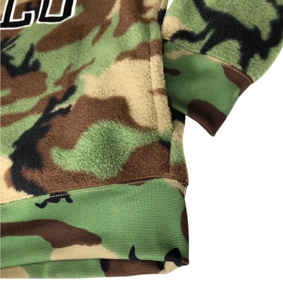 Polo Ralph Lauren Camo Fleece Quarter Zip Pullover Sz S - Picture 7 of 8